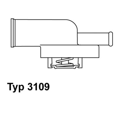 Thermostat, coolant BorgWarner (Wahler) 3109.87D