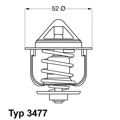 BorgWarner (Wahler) 3477.88D Thermostat, coolant