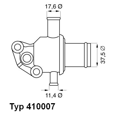 BorgWarner (Wahler) 410007.87D Thermostat, coolant