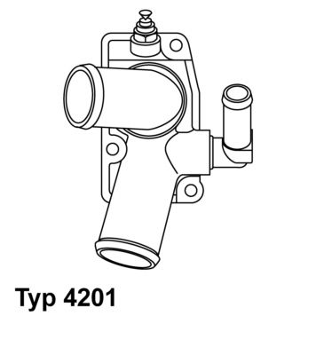 Thermostat, coolant BorgWarner (Wahler) 4201.92D