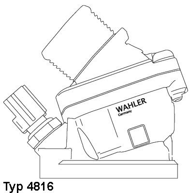 Thermostat, coolant BorgWarner (Wahler) 4816.90D
