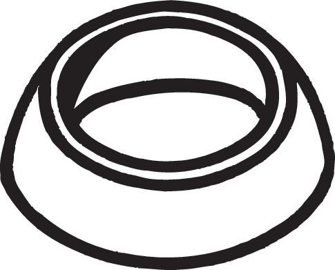 BOSAL 256-521 Gasket, exhaust pipe