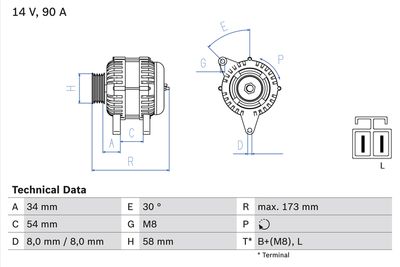 Alternator BOSCH 0 986 049 191