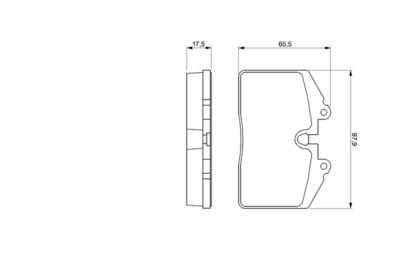 Brake Pad Set, disc brake BOSCH 0 986 424 103