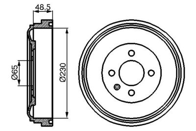 Brake Drum BOSCH 0 986 477 036