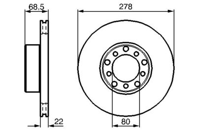 Brake Disc BOSCH 0 986 478 061