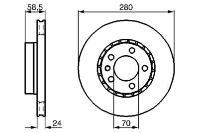 Brake Disc BOSCH 0 986 478 326