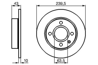 Brake Disc BOSCH 0 986 478 501