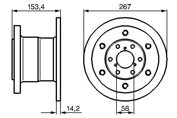 BOSCH 0 986 478 647 Brake Disc