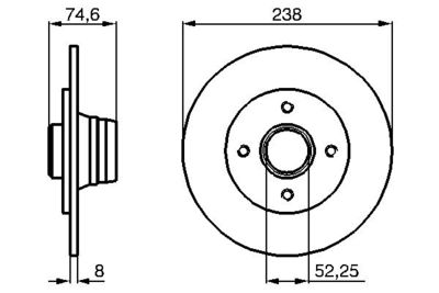 Brake Disc BOSCH 0 986 478 866