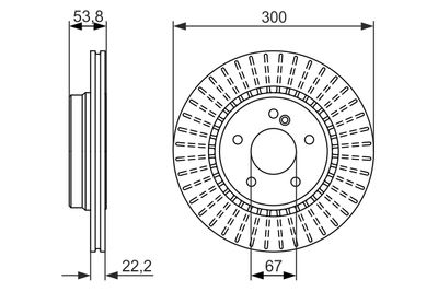 Brake Disc BOSCH 0 986 479 653