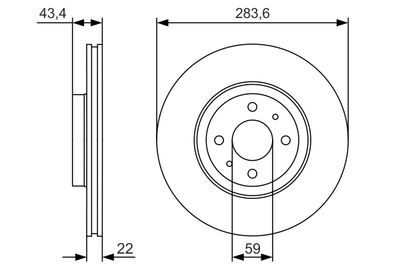 Brake Disc BOSCH 0 986 479 S01