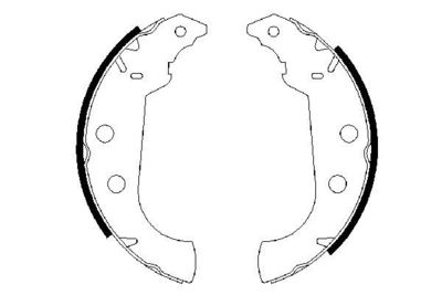 Brake Shoe Set BOSCH 0 986 487 243