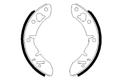 Brake Shoe Set BOSCH 0 986 487 273