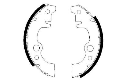 Brake Shoe Set BOSCH 0 986 487 283