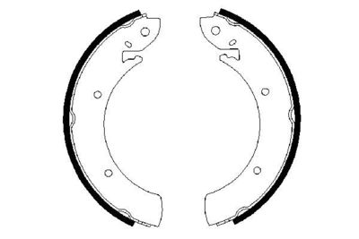 Brake Shoe Set BOSCH 0 986 487 315