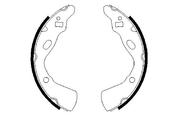 BOSCH 0 986 487 388 Brake Shoe Set