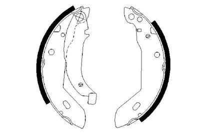 Brake Shoe Set BOSCH 0 986 487 533