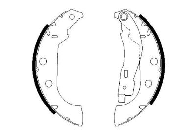 Brake Shoe Set BOSCH 0 986 487 567