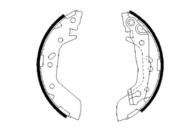 Brake Shoe Set BOSCH 0 986 487 655