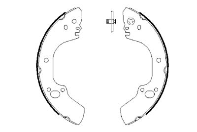 Brake Shoe Set BOSCH 0 986 487 662