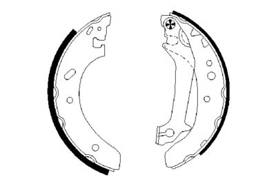 Brake Shoe Set BOSCH 0 986 487 674