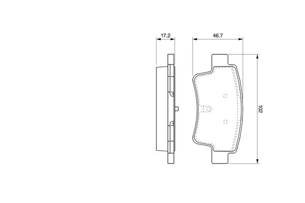 BOSCH 0 986 494 094 Brake Pad Set, disc brake