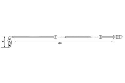 Sensor, wheel speed BOSCH 0 265 007 583