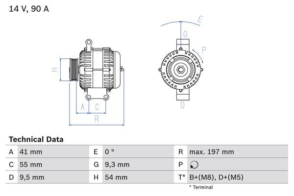 BOSCH 0 986 048 771 Alternator