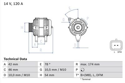 Alternator BOSCH 0 986 049 091