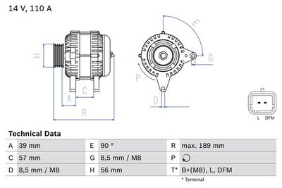 Alternator BOSCH 0 986 083 440