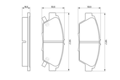 Brake Pad Set, disc brake BOSCH 0 986 424 289