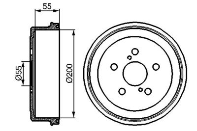 Brake Drum BOSCH 0 986 477 139