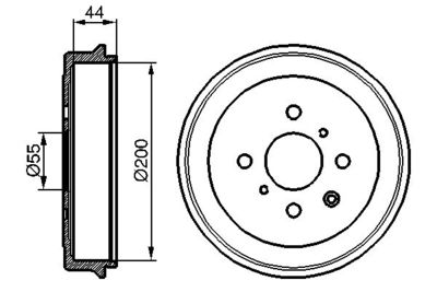 Brake Drum BOSCH 0 986 477 148