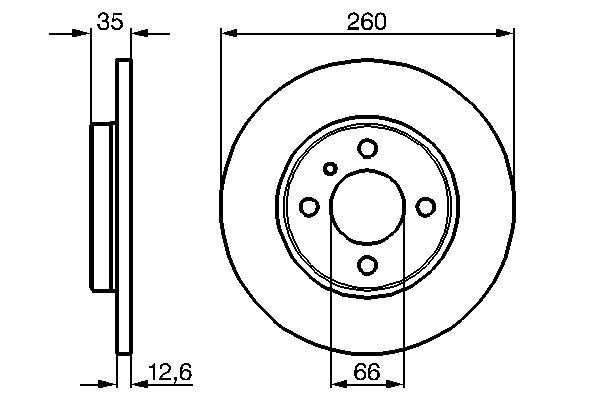 BOSCH 0 986 478 029 Brake Disc