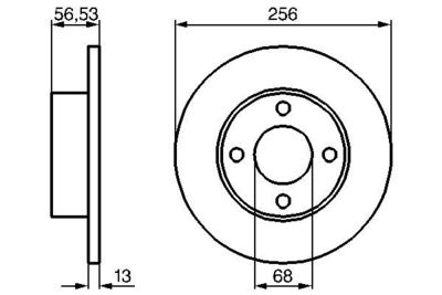 Brake Disc BOSCH 0 986 478 130