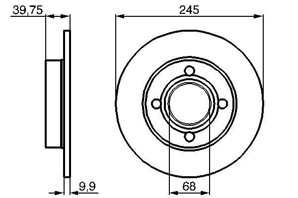 BOSCH 0 986 478 216 Brake Disc