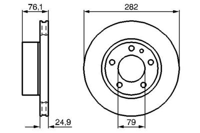 Brake Disc BOSCH 0 986 478 217