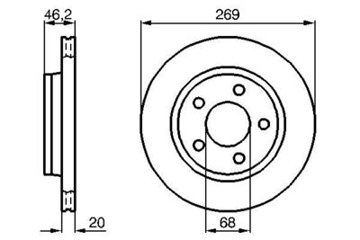 Brake Disc BOSCH 0 986 478 316