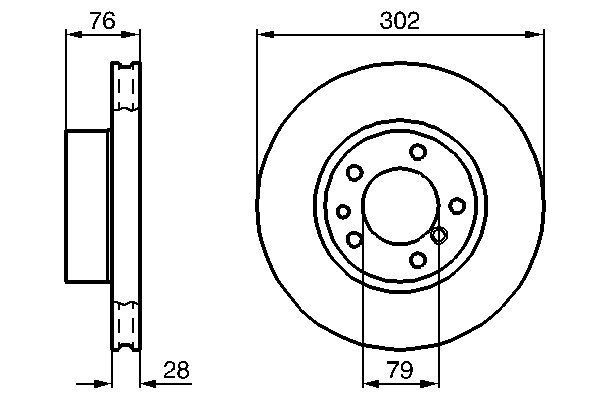 BOSCH 0 986 478 317 Brake Disc