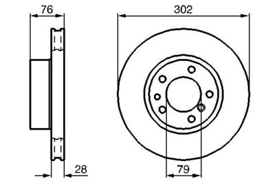 Brake Disc BOSCH 0 986 478 317