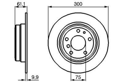 Brake Disc BOSCH 0 986 478 321