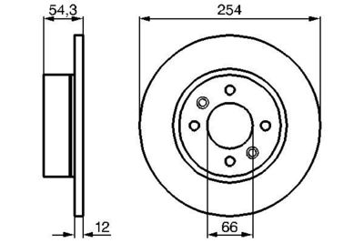 Brake Disc BOSCH 0 986 478 390