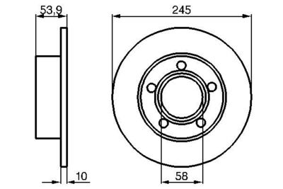 Brake Disc BOSCH 0 986 478 461