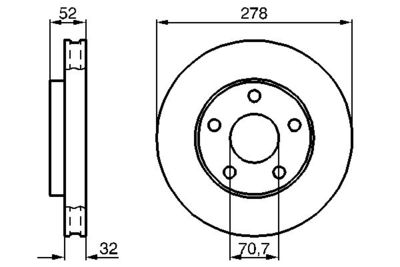 Brake Disc BOSCH 0 986 478 486