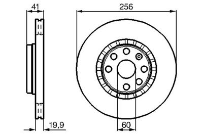 Brake Disc BOSCH 0 986 478 535