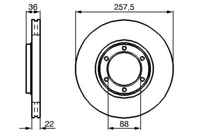 Brake Disc BOSCH 0 986 478 596