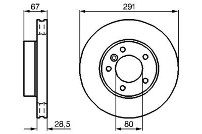 Brake Disc BOSCH 0 986 478 691