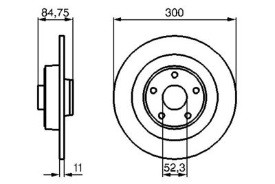 Brake Disc BOSCH 0 986 479 083