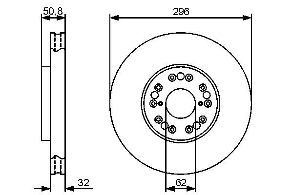 BOSCH 0 986 479 429 Brake Disc